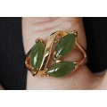 Кольцо с нефритом "большой рис"