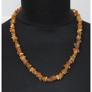 Бусы из янтаря, галтовка, длинные, однотонные, необработанные, 54см