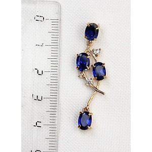 Кулон из шпинели "веточка"